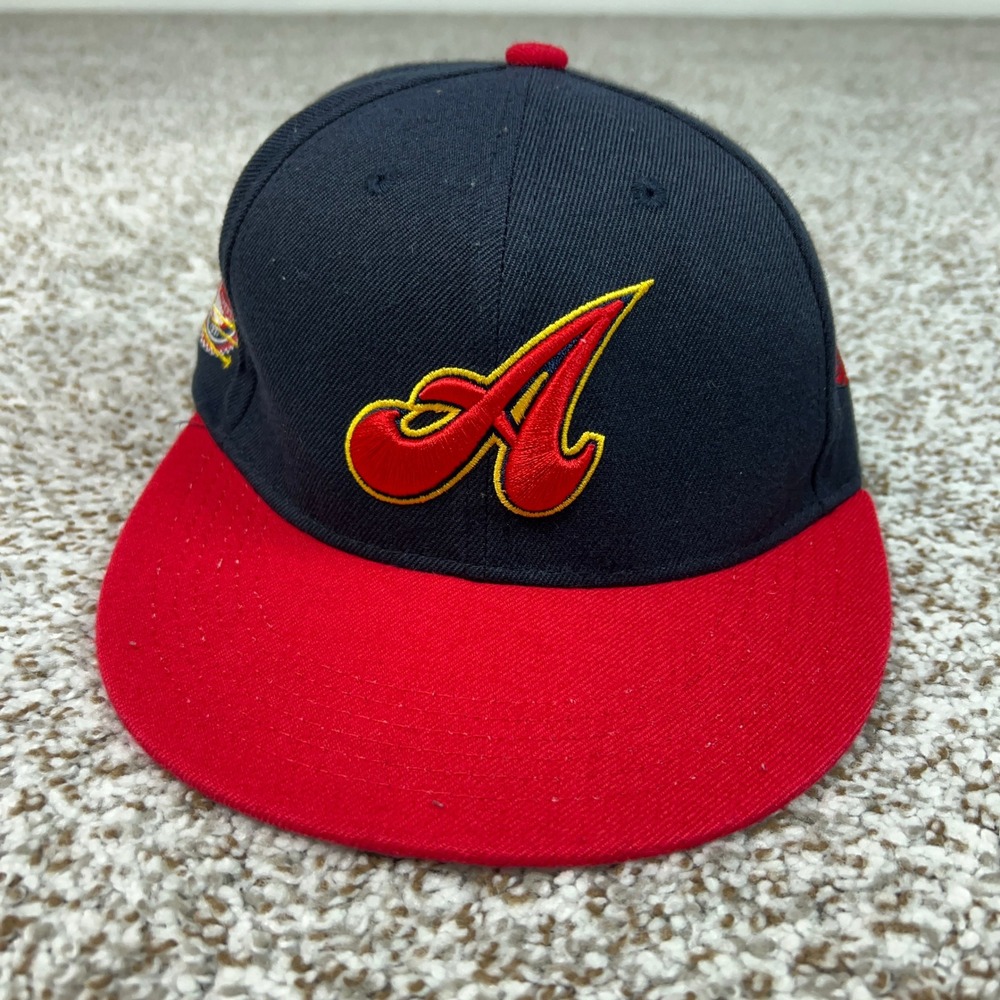 Atlanta Black Crackers Hat Men One Size Navy Red Negro Leagues Baseball Snapback
